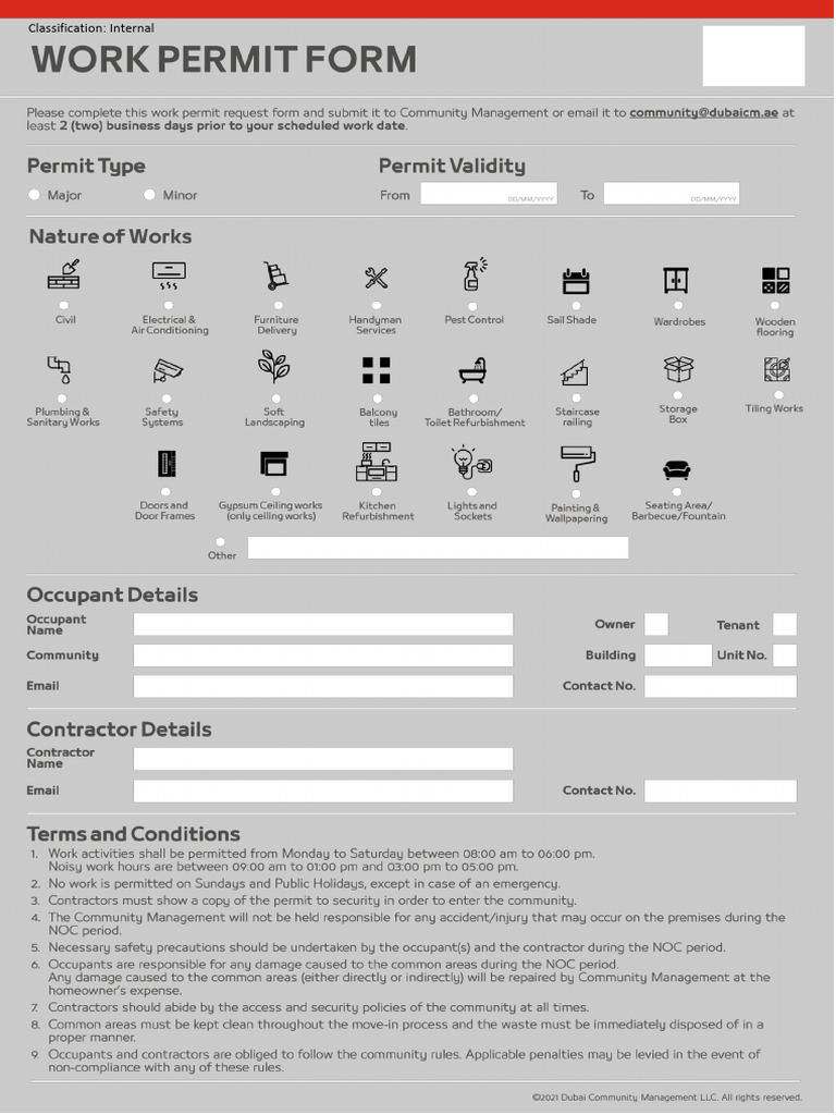 Work Permit Clean | PDF