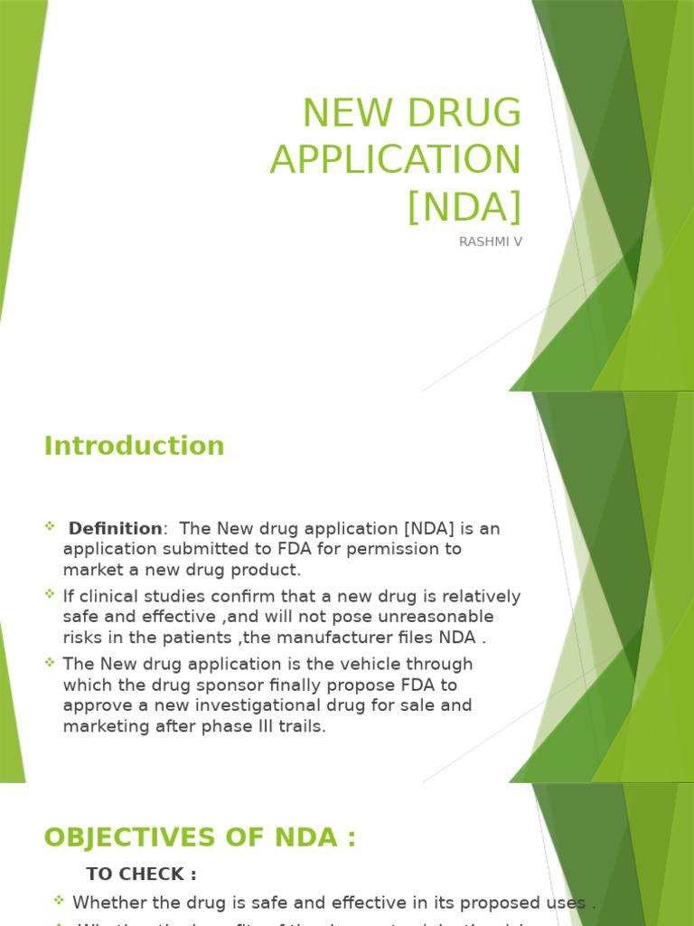 New Drug Application | PDF | Food And Drug Administration | Clinical Trial