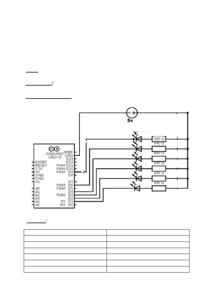 LED Geneartion Arduino - Practical Sheet | PDF