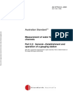 As 3778.2.2-2001 Measurement of Water Flow in Open Channels General - Establishment and Operation of A Gaugin