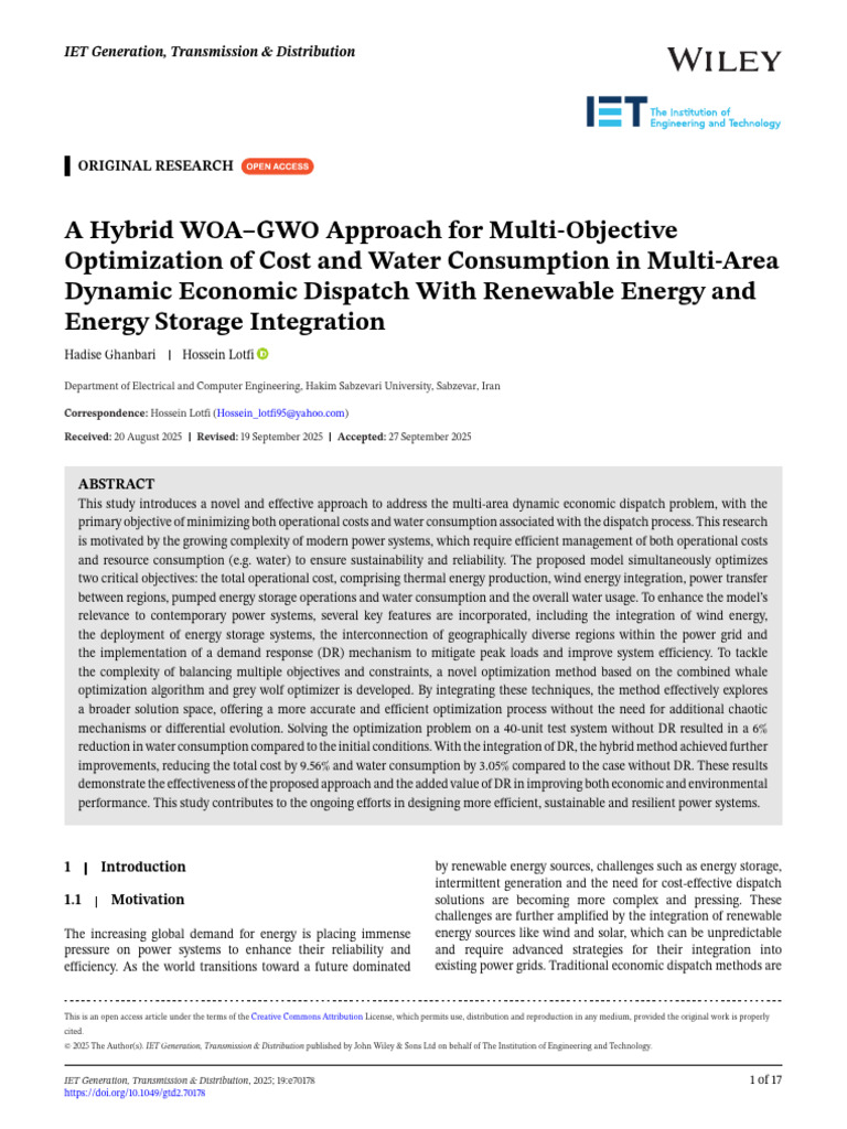 Ghanbari Lotfi 2025 A Hybrid Woa Gwo Approach For Multi Objective ...