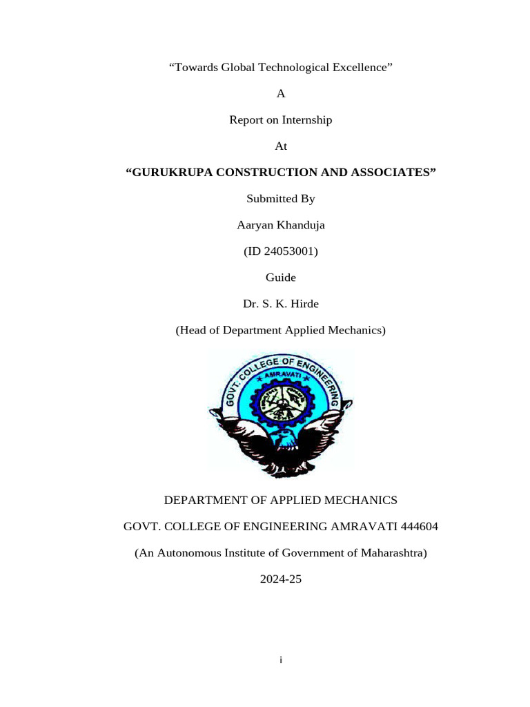 Internship | PDF