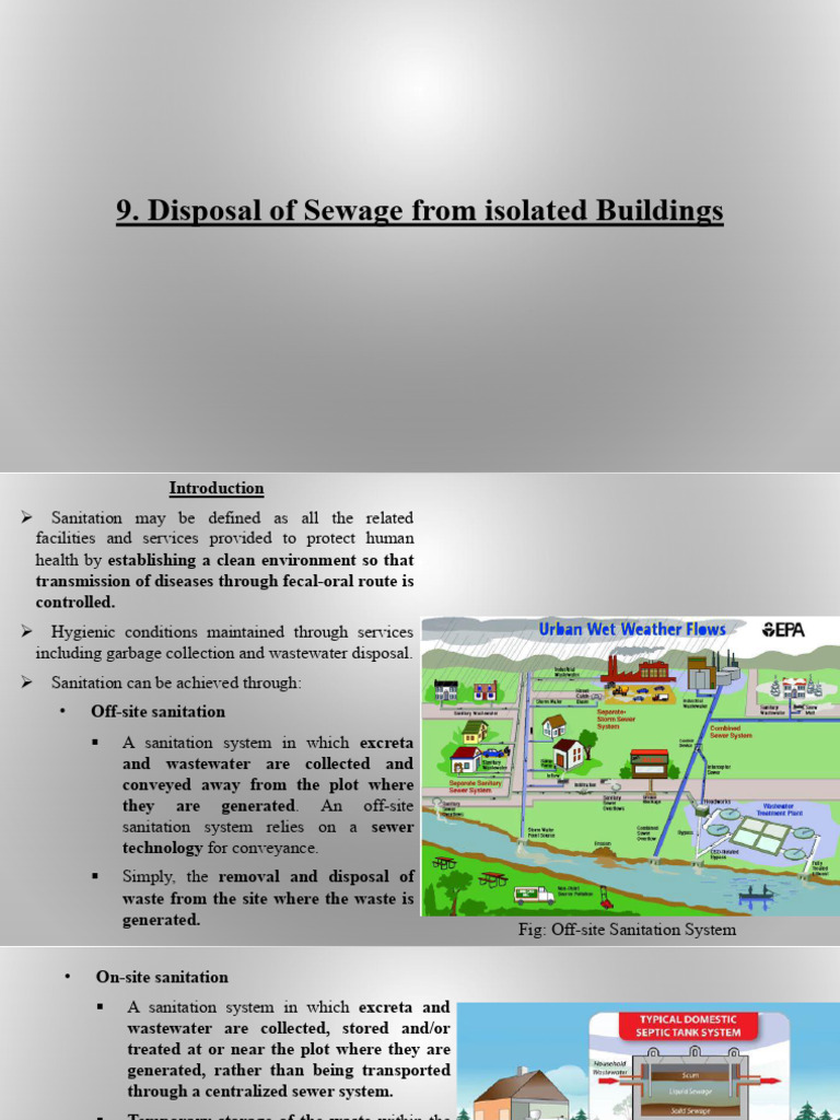 Onsite Sanitation | PDF | Sanitation | Waste