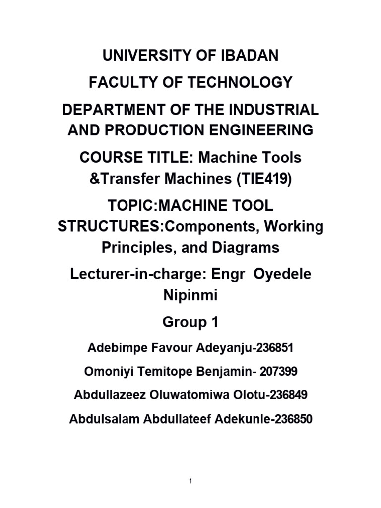 Machine Tools Structures 15pages 4 | PDF | Machining | Mechanical ...