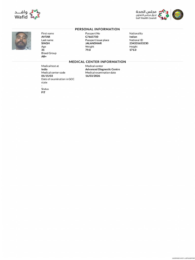 Medical Status | PDF