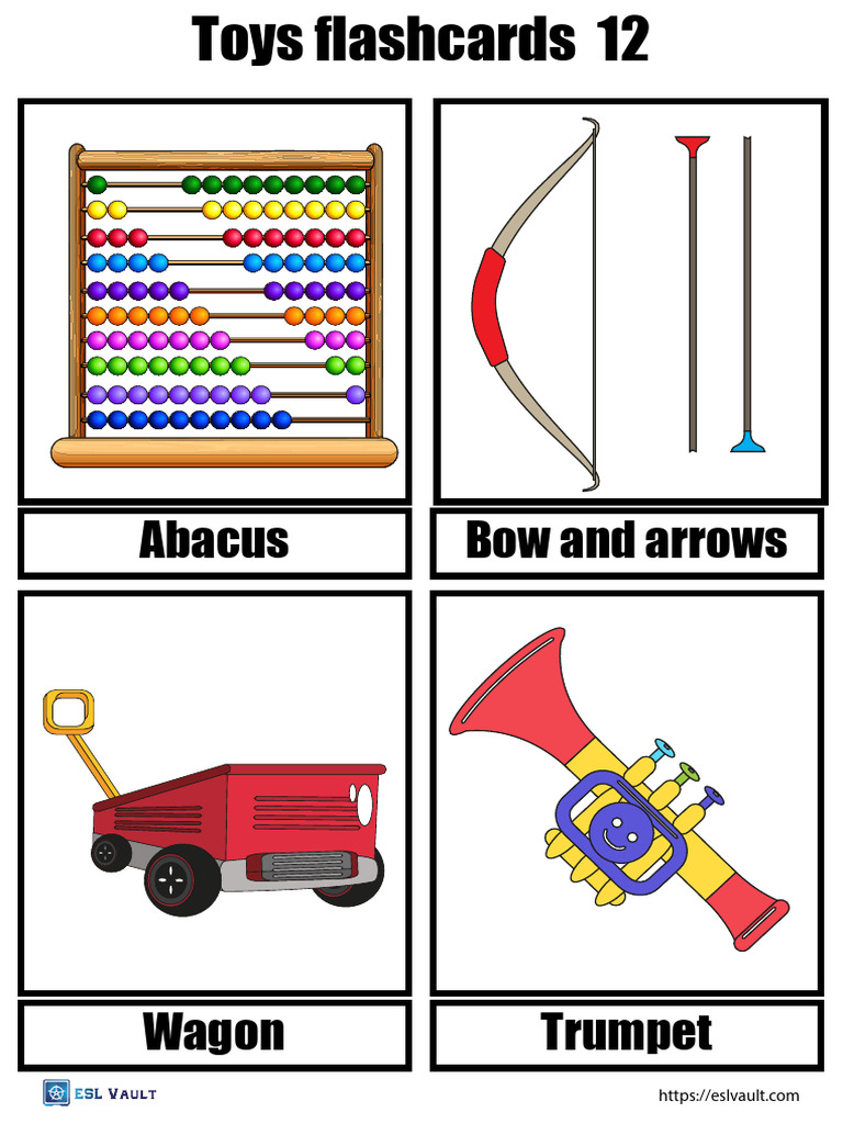 Printable Toys Flashcards 12 | PDF