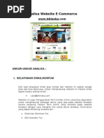 Download Analisa Website E-Commerce by Agus Panca SN101901527 doc pdf