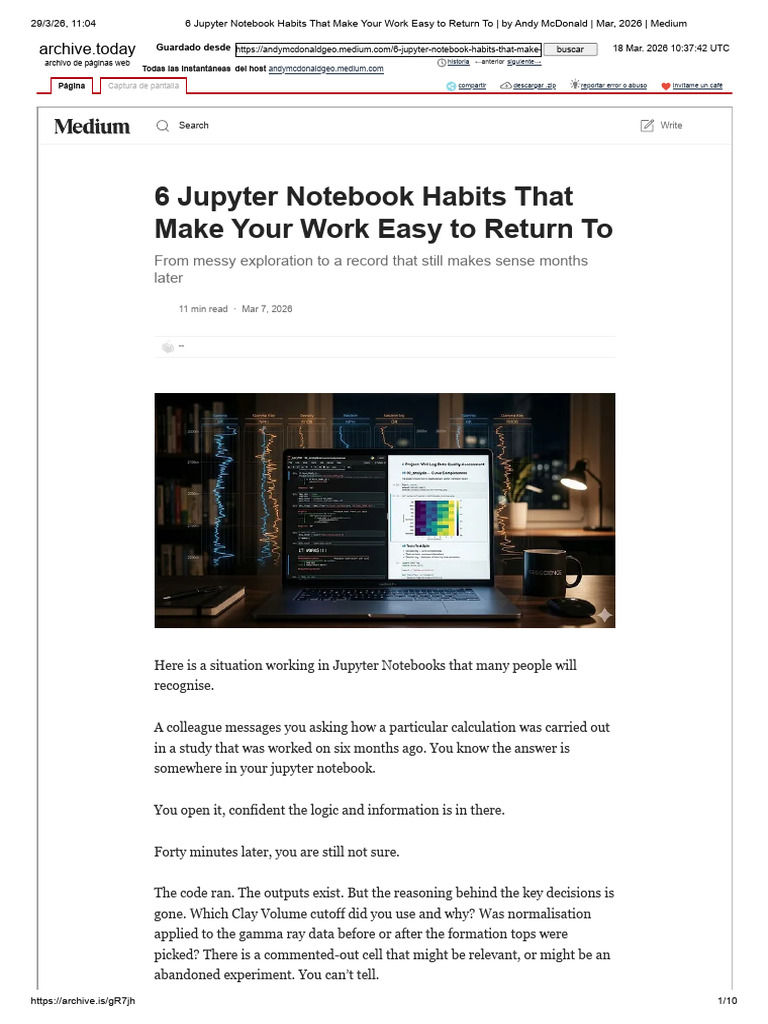 6 Jupyter Notebook Habits That Make Your Work Easy To Return To - by ...