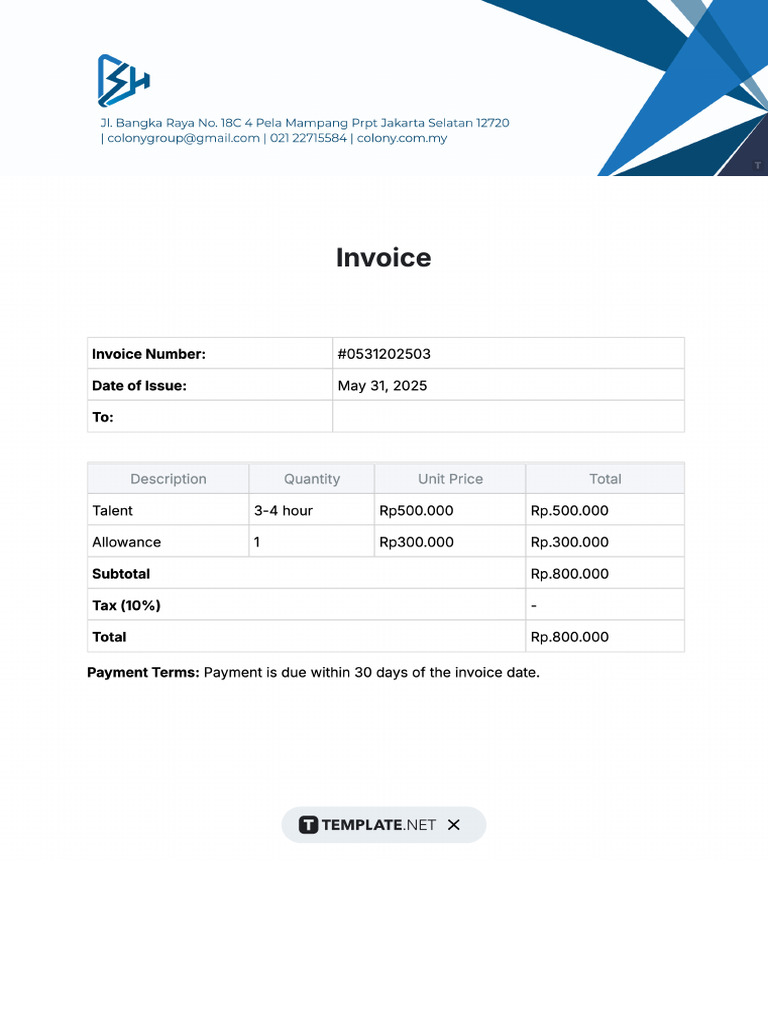 Invoice BGR 31 May | PDF