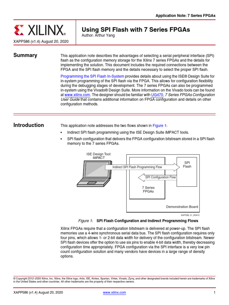 Xapp586 Spi Flash | PDF | Field Programmable Gate Array | Information ...