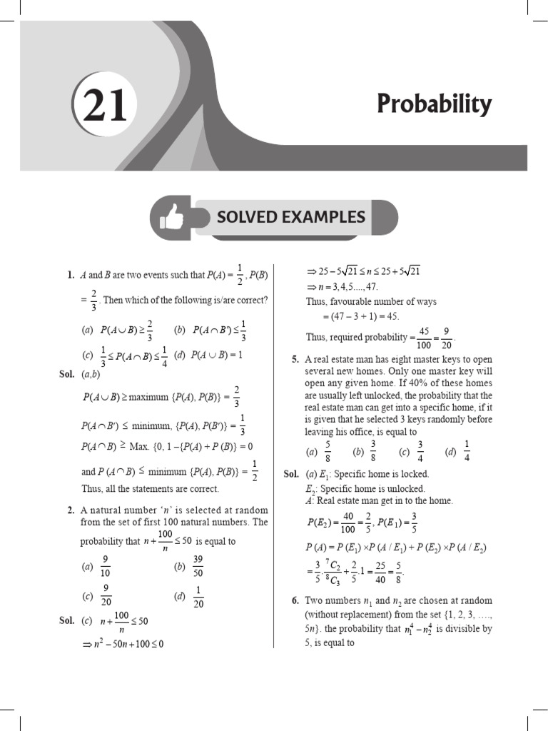 21 Probability | PDF | Probability | Probability Theory