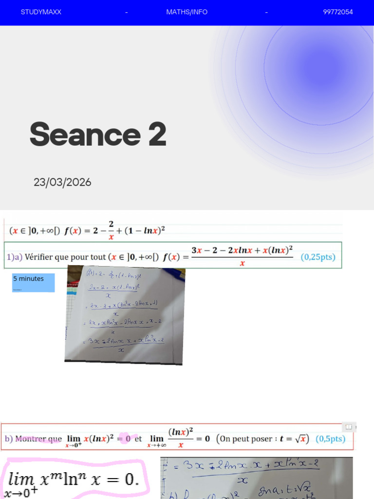 Seance 2 Maths 23 03 2026 | PDF