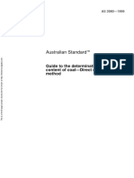 As 3980-1999 Guide To The Determination of Gas Content of Coal - Direct Desorption Method