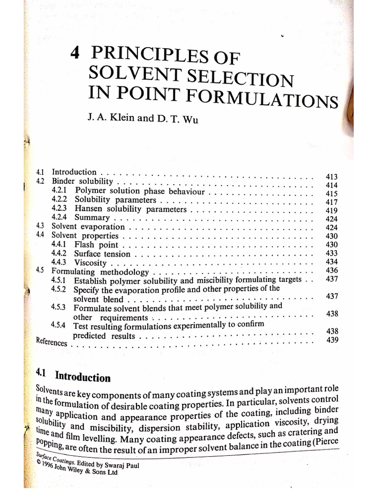 Principles of Solvent Selection | PDF