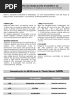 Mini-Exame do Estado Mental (MEEM) | PDF | Hospital e clínica | Science