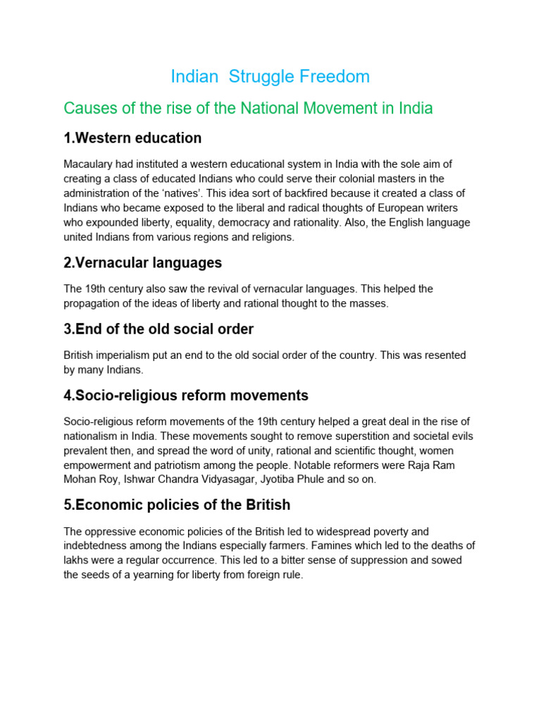 Indian Struggle Freedom 4 | PDF | Mahatma Gandhi | Indian National Congress