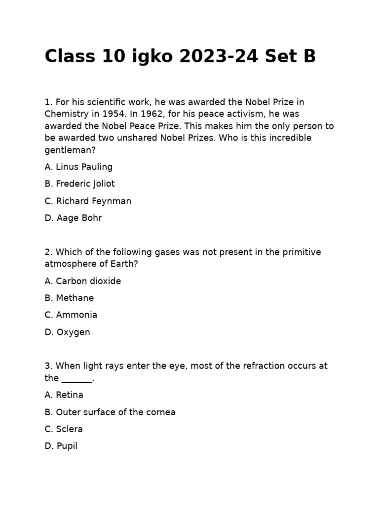Class 10 | PDF