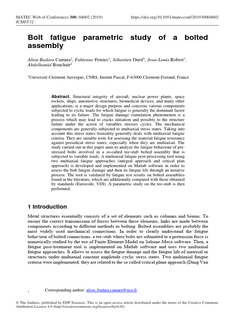 A Review of The Fatigue Strength of Shea | PDF | Fatigue (Material ...