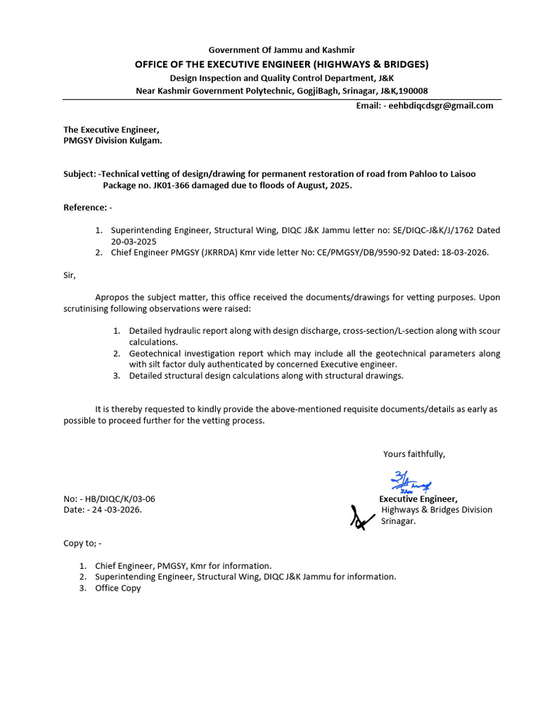 Deficiency Letter R. Wall | PDF