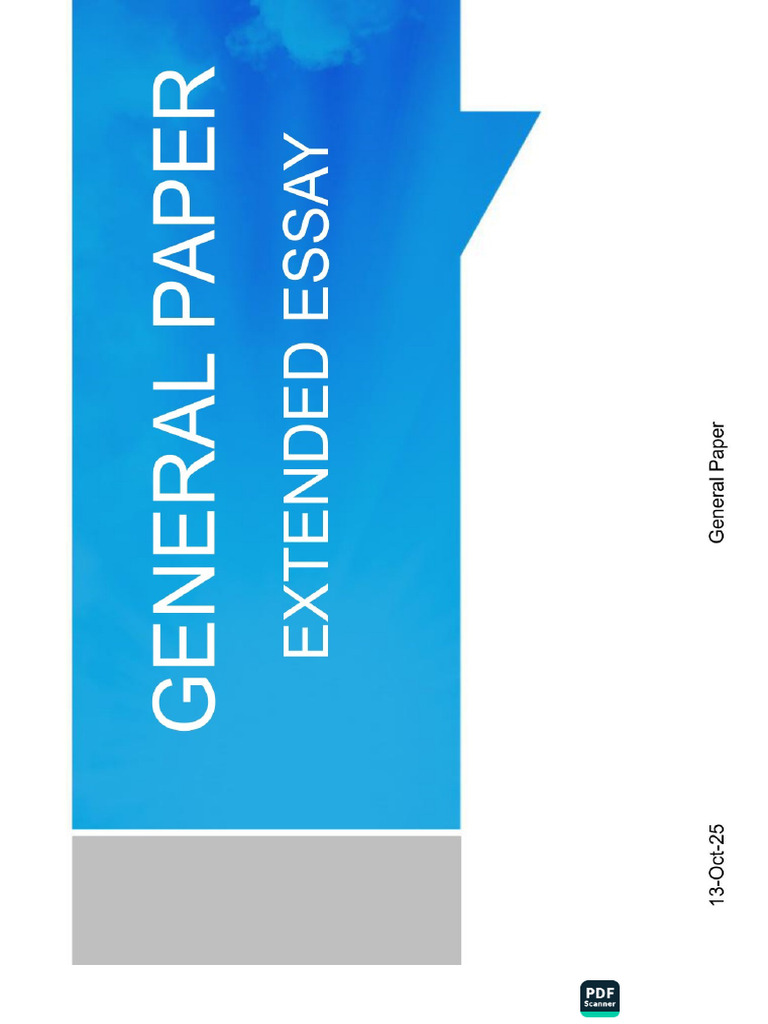 G.P Extended Essay | PDF
