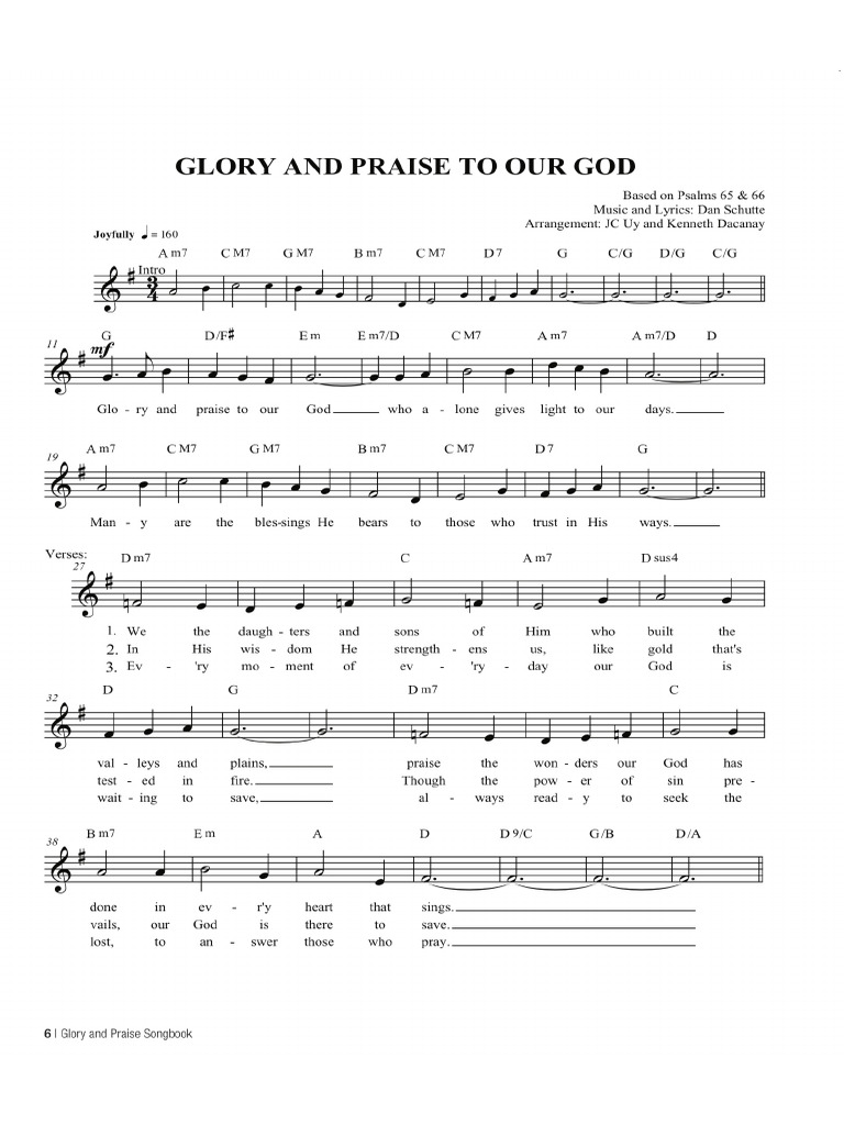 Glory and Praise To Our God (Glory and Praise) | PDF