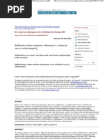 Reflections on Stress and Burnout and Their Relationship With Nursing