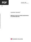 As 4429-1999 Methods of Test and Rating Requirements for Smoke-spill Fans