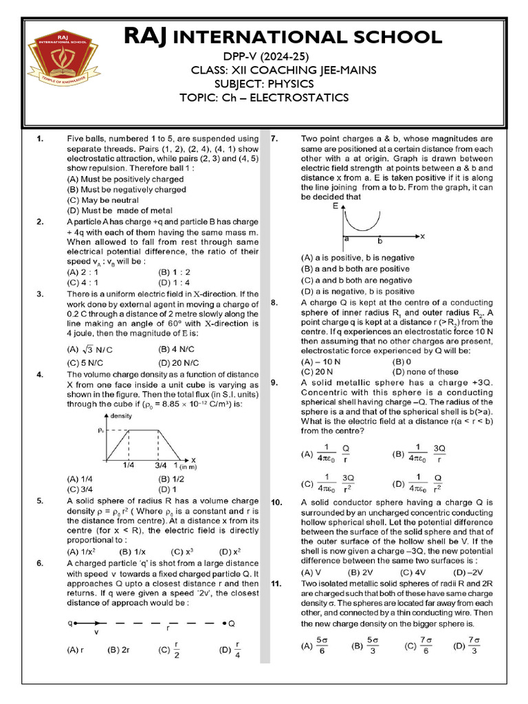 Electrostatics - 5 | PDF