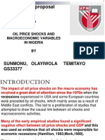 Oil Price Shocks and Macroeconomic Variables in Nigeria