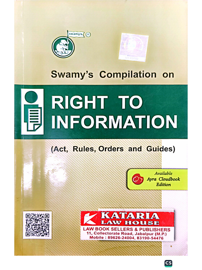 Swamy RTi Book | PDF