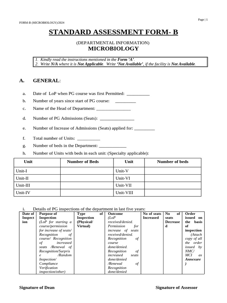 Form B (Microbiology) | PDF | Biology