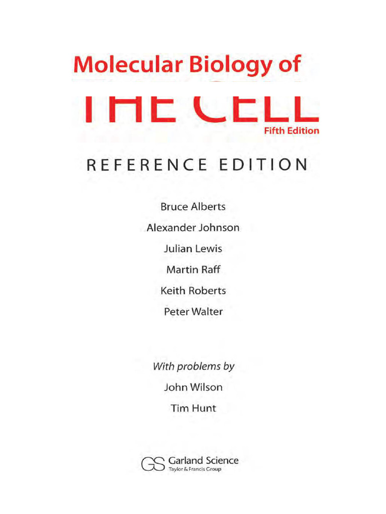 Molecular Biology of The Cell (5th Edition) PDF | PDF
