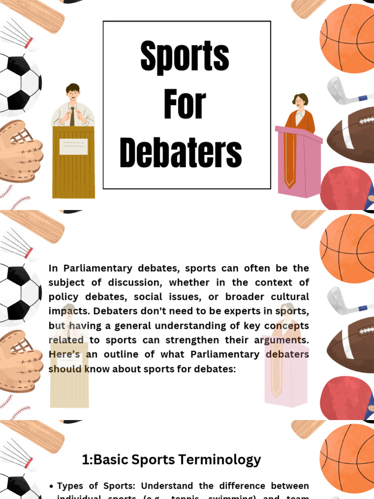 Sports For Debaters | PDF | Sports | Sustainability