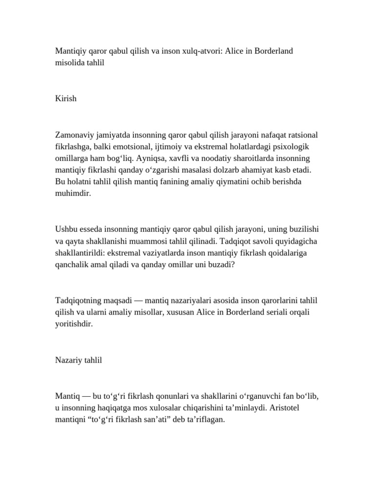 Mantiq Essay Lotin | PDF