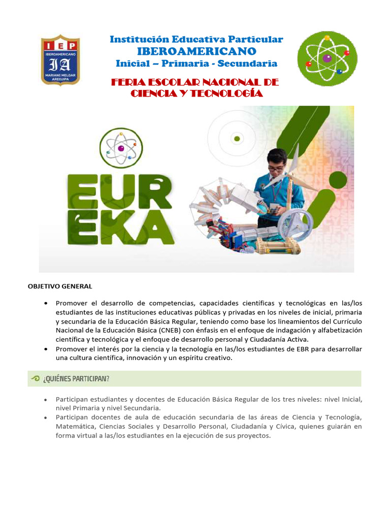 Feria de Ciencias 2024 | PDF | Educación primaria | Enseñando