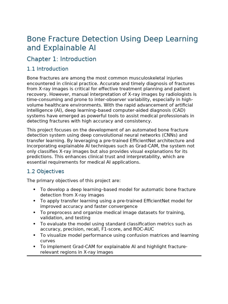 Bone Fracture Detection Using Deep Learning | PDF