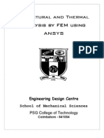 Structural Analysis by FEM Using ANSYS