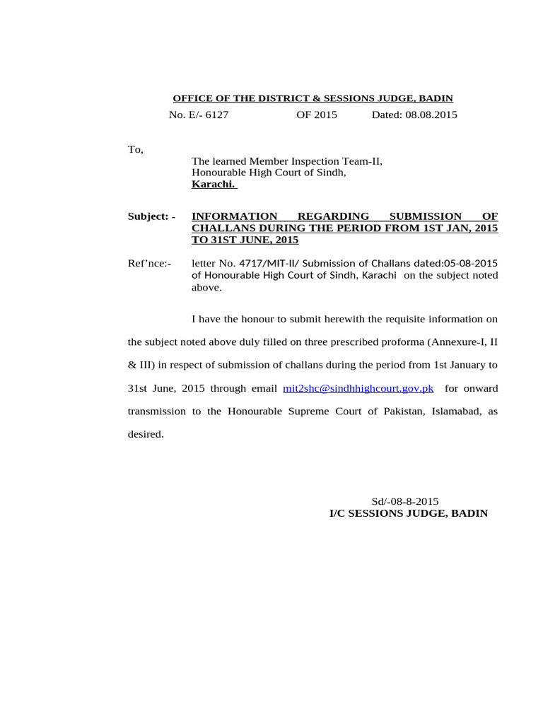 Forwarding Letter | PDF