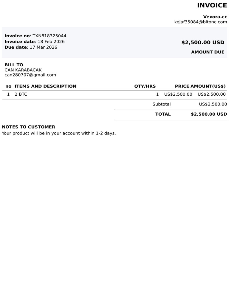 Invoice Paypal | PDF