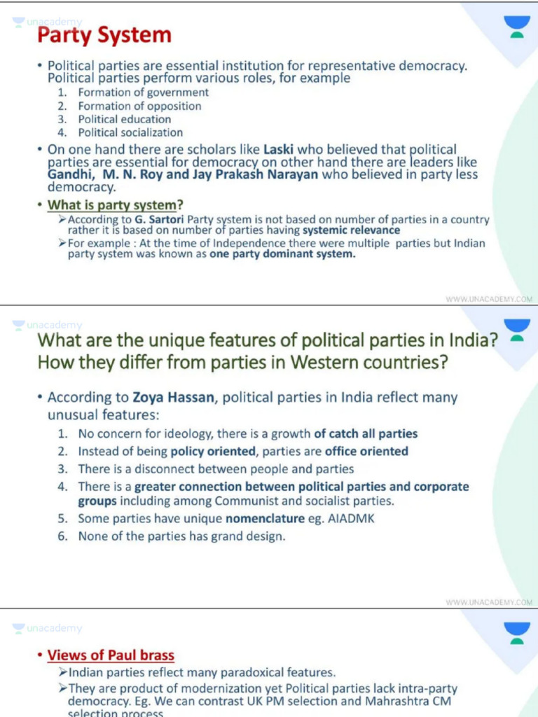 Indian Party System - Removed | PDF