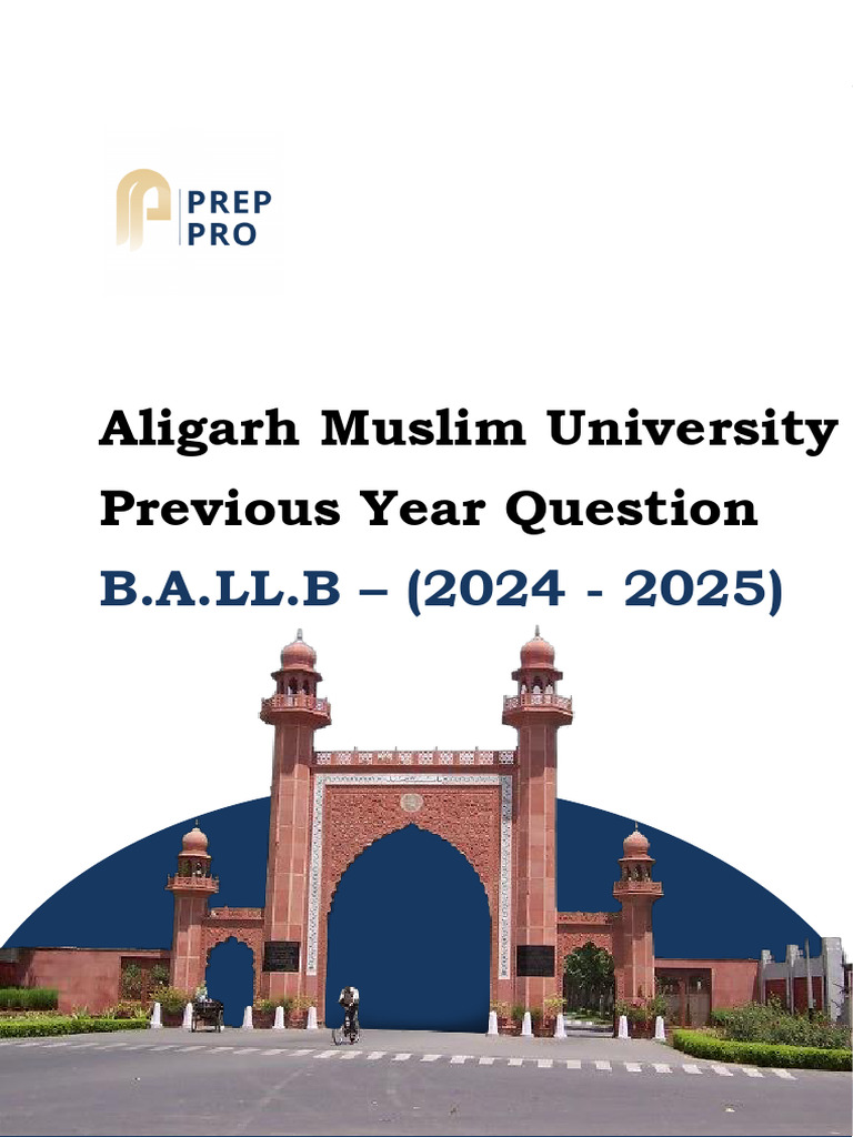 Prep Pro Amu 2024 Pyqs | PDF