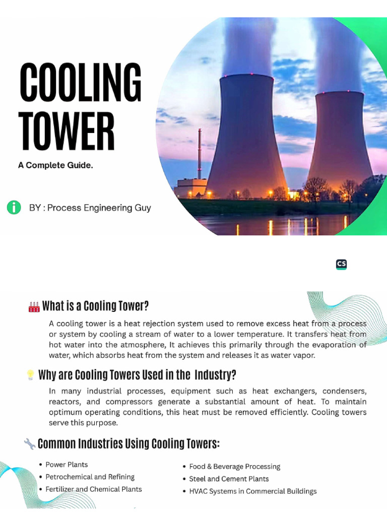 Cooling Tower & Types | PDF