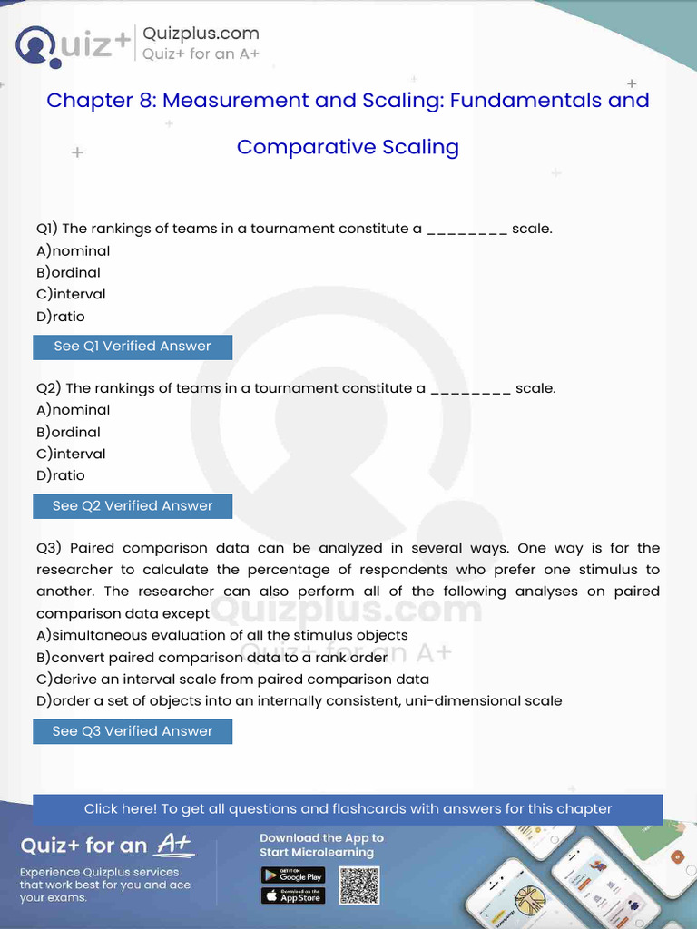 The Rankings of Teams in A Tournament Constitute A Scale | PDF ...
