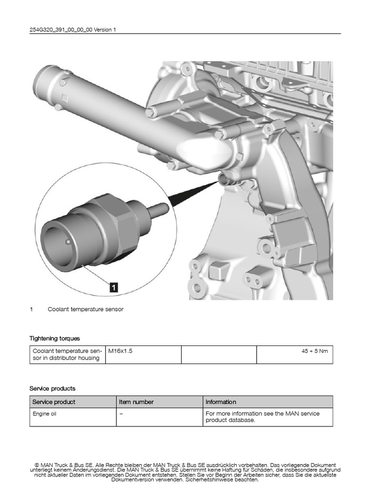 Removing - Installing The Coolant Temperature Sensor | PDF