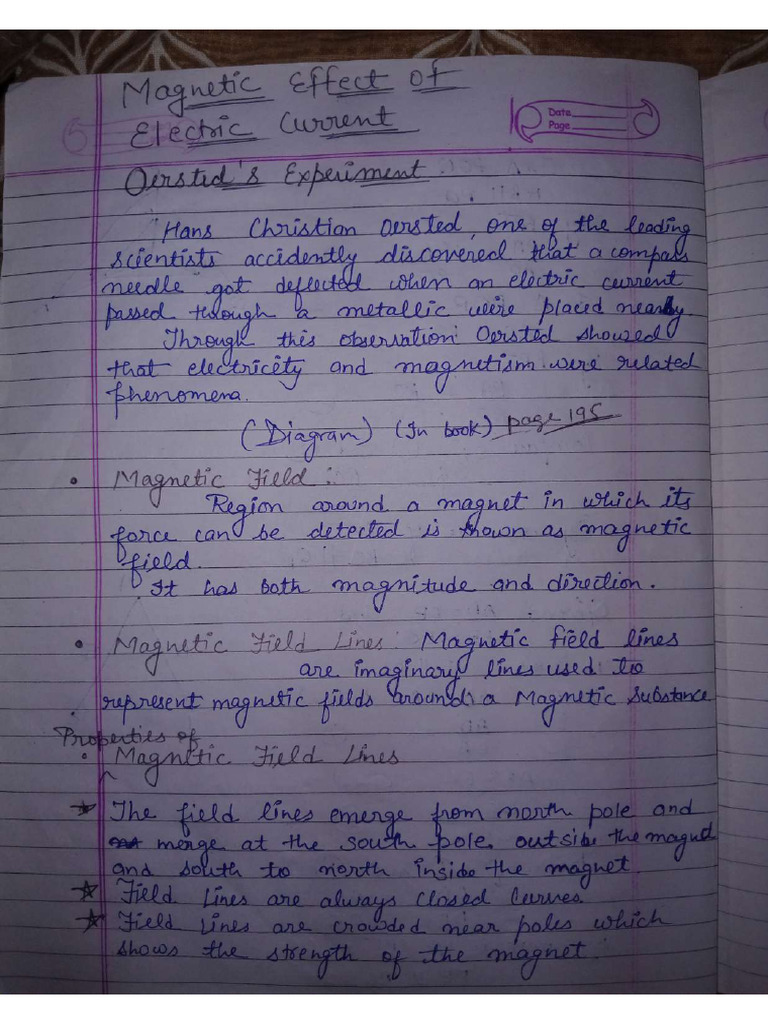 Magnetic Field Notes | PDF