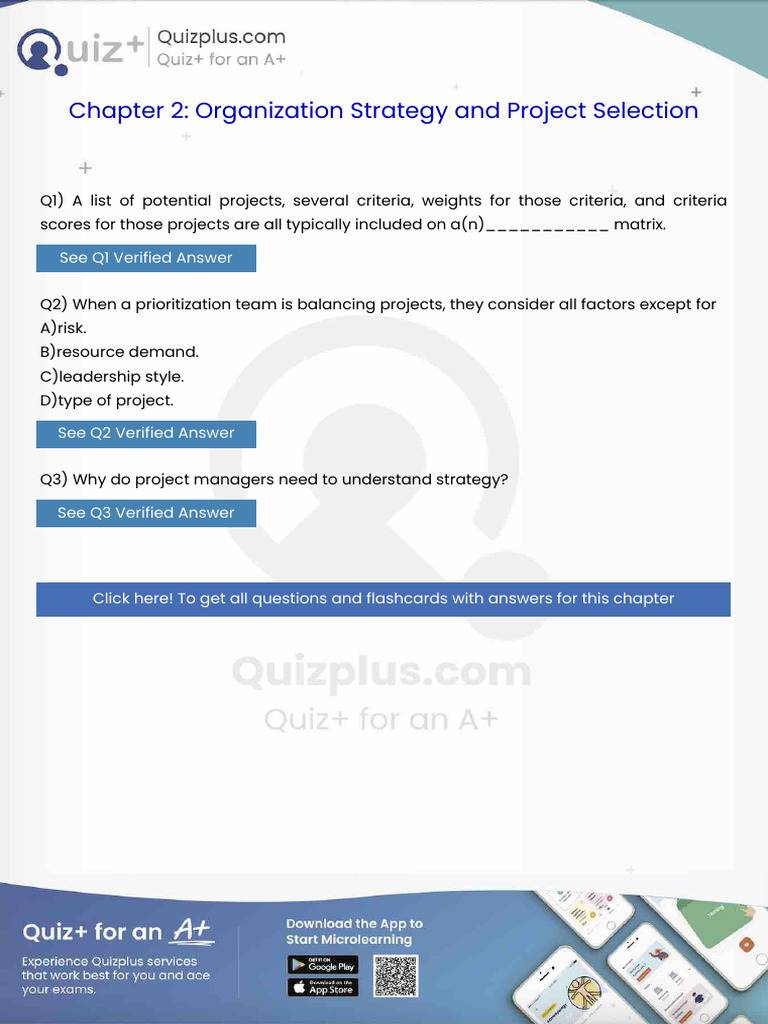 A List of Potential Projects Several Criteria Weights For Those ...