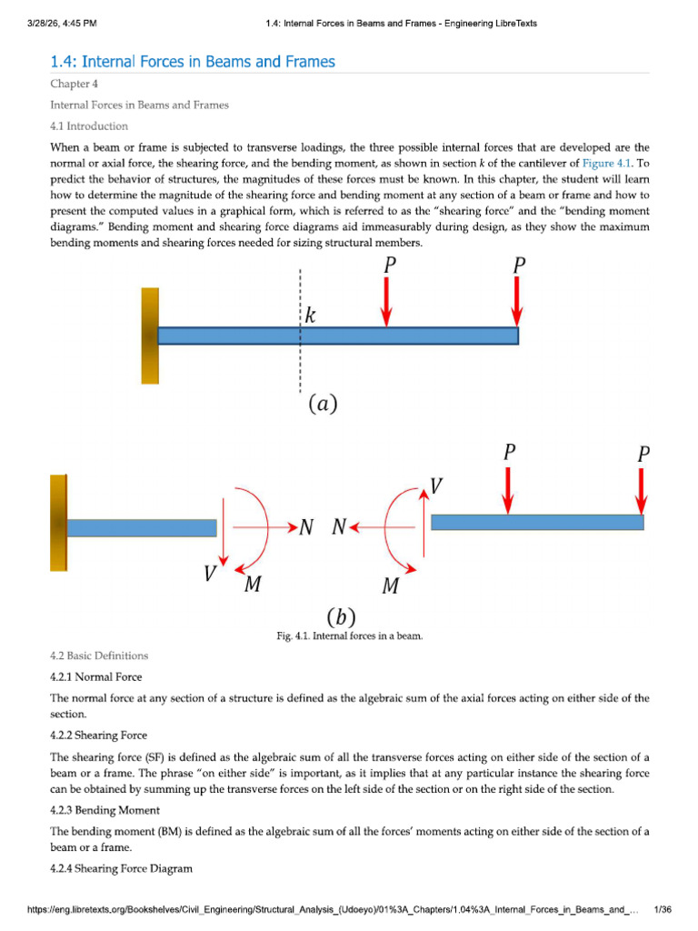 Beam and Frame | PDF
