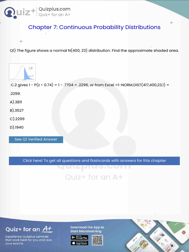 The Figure Shows A Normal N400 23 Distribution Find The Approximate ...