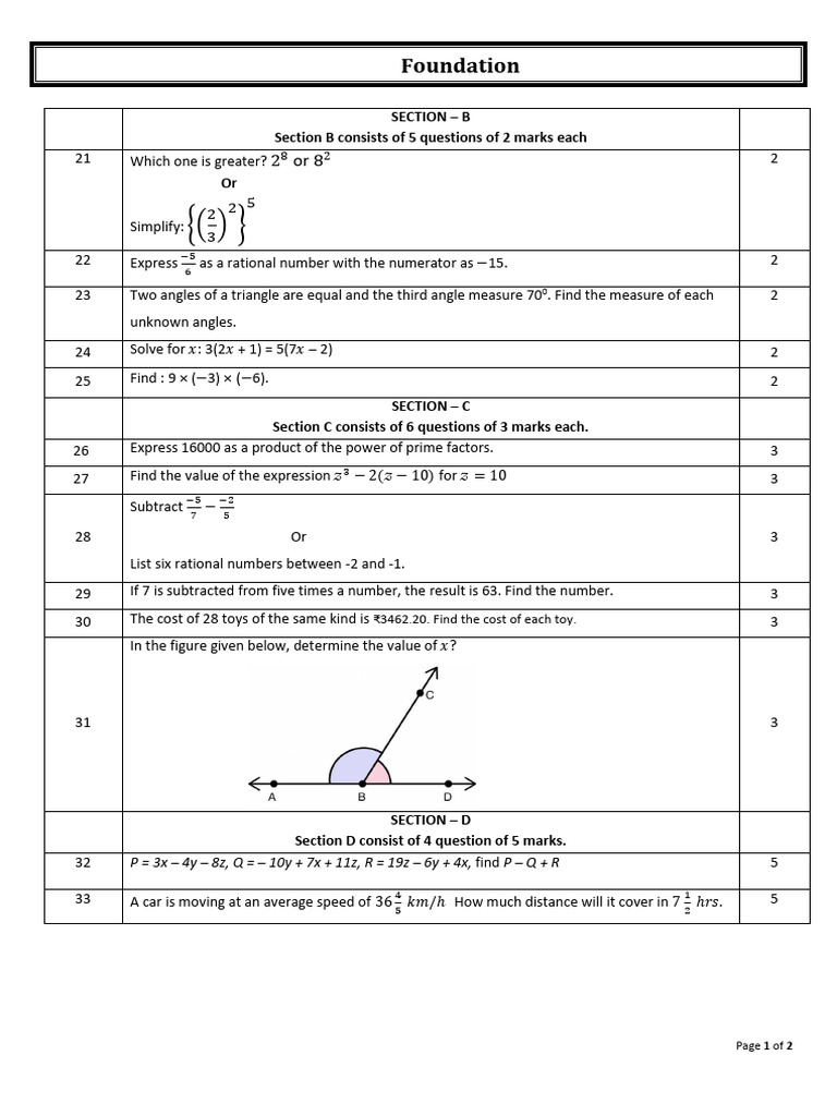 G7 Math Found QB | PDF | Numbers | Number Theory