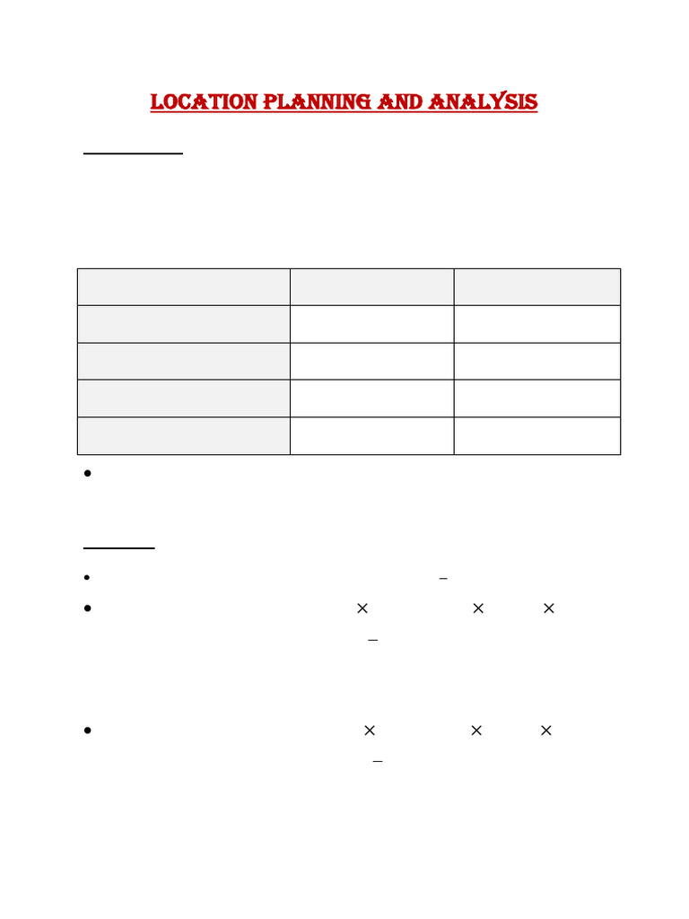 Location - Exercises | PDF